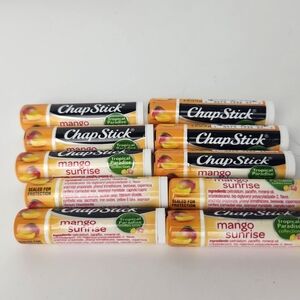 Chapstick Mango Sunrise Lip Balm 10 Tubes .15 oz New